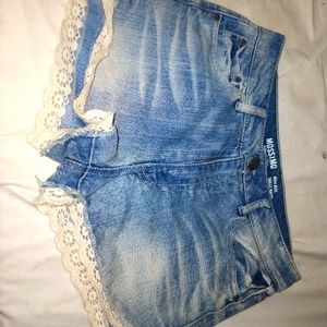 Blue jean shorts